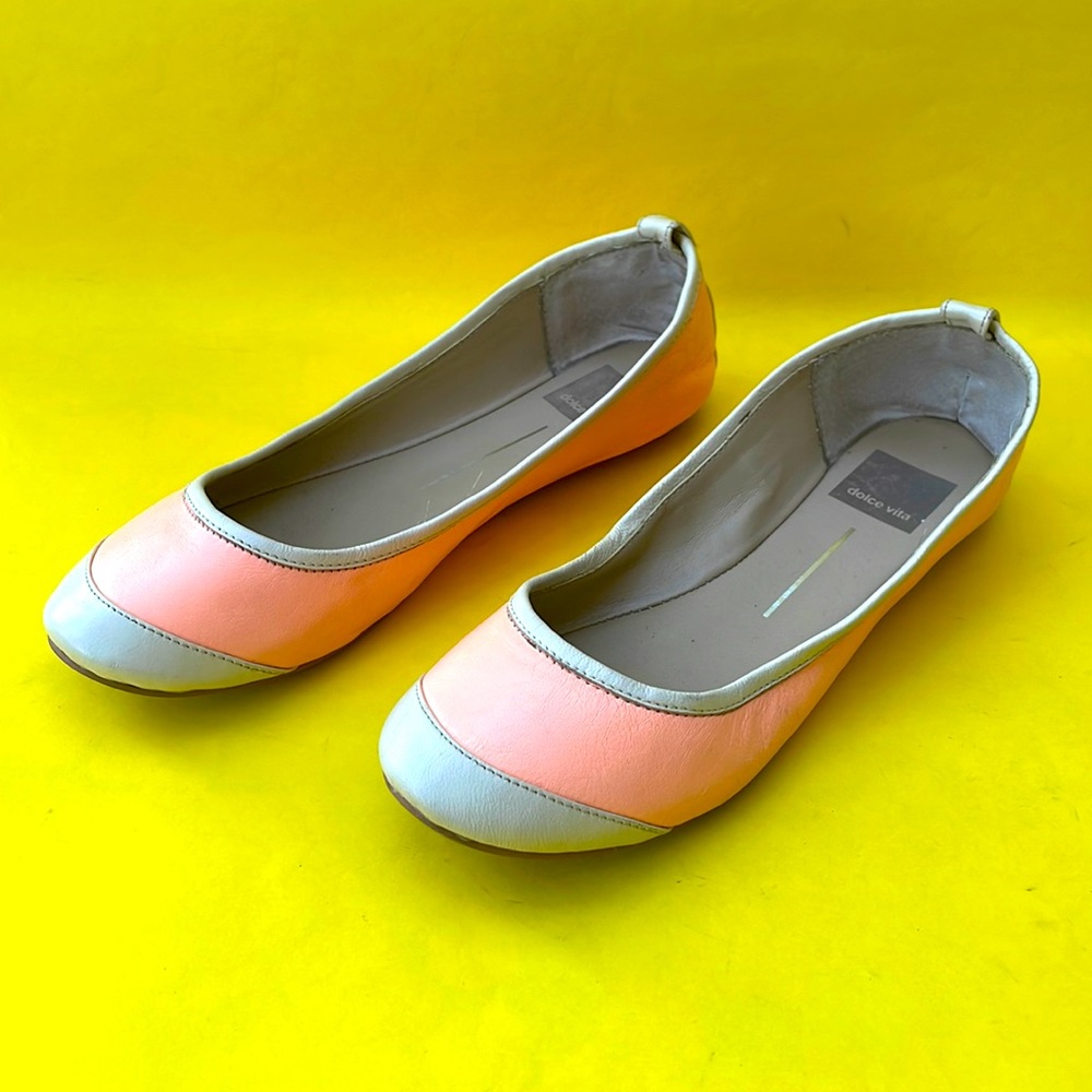 Cream/peach Dolce Vita leather shoes